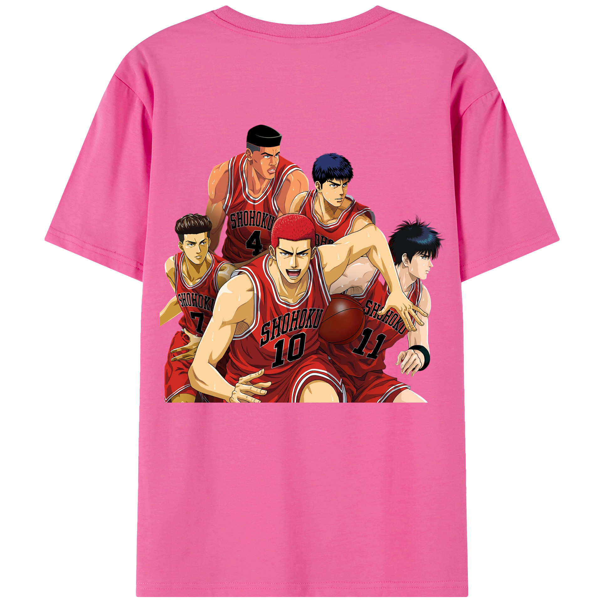 SLAM DUNK／スラムダンク レディース半袖Tシャツ(バックプリント)